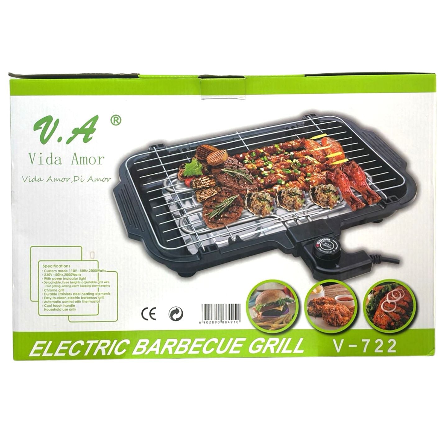 Parrilla Eléctrica Para Interiores V-722